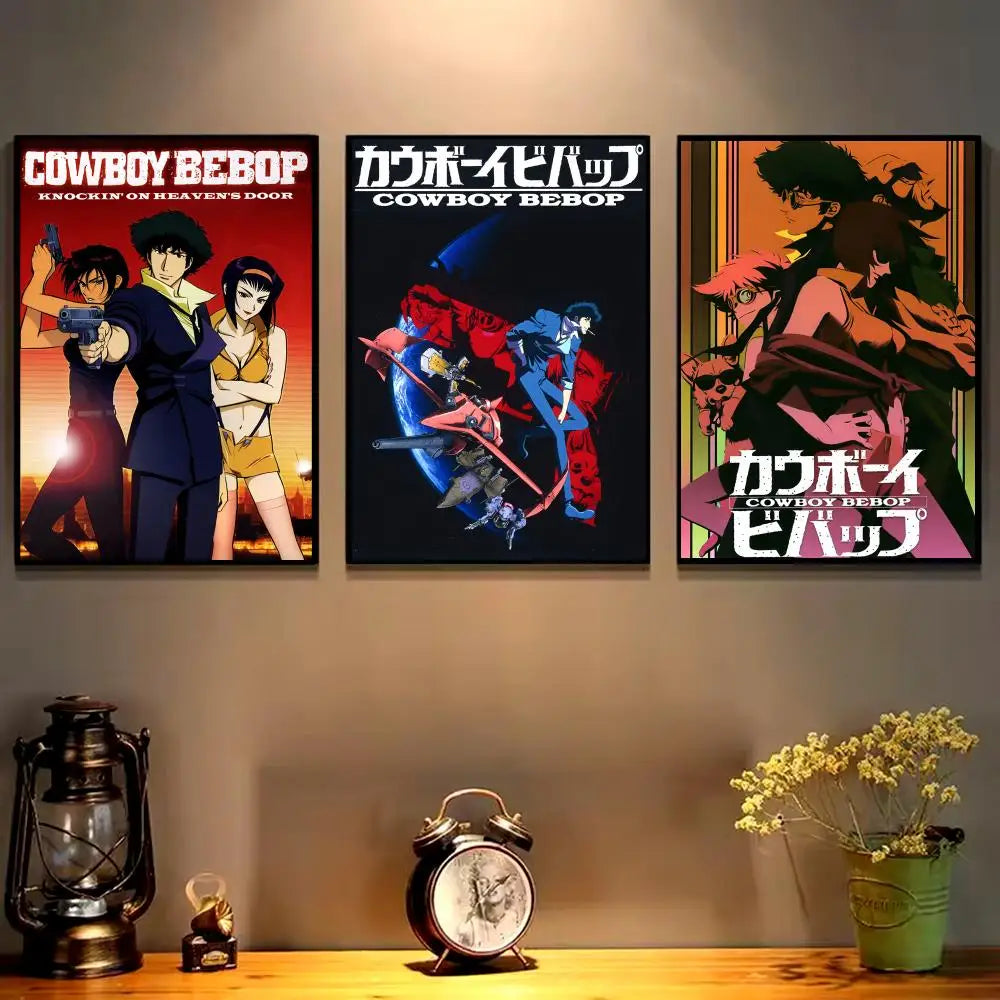 Jazz Classic Cowboy Bebop Poster HD art sticky wall waterproof home living room bedroom bar aesthetic decoration