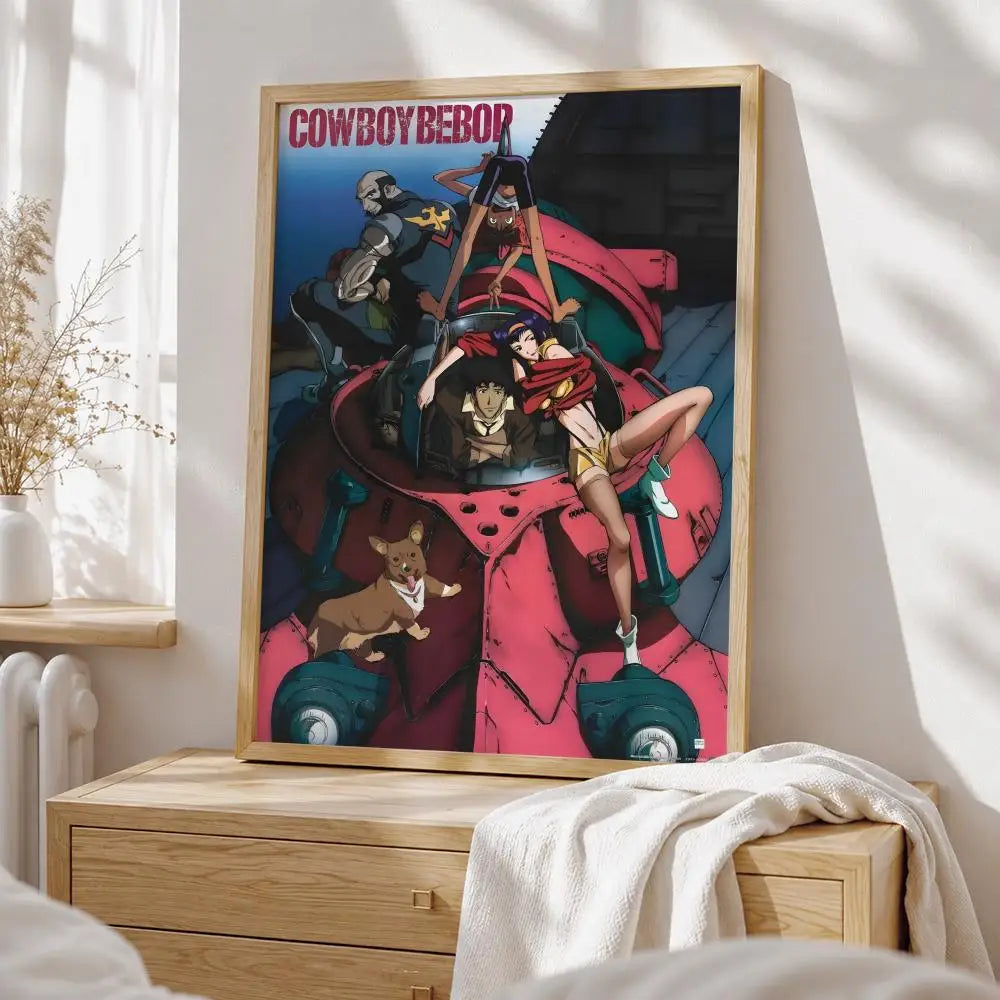 Anime Cowboy Bebop Poster HD art sticky wall waterproof home living room bedroom bar aesthetic decoration