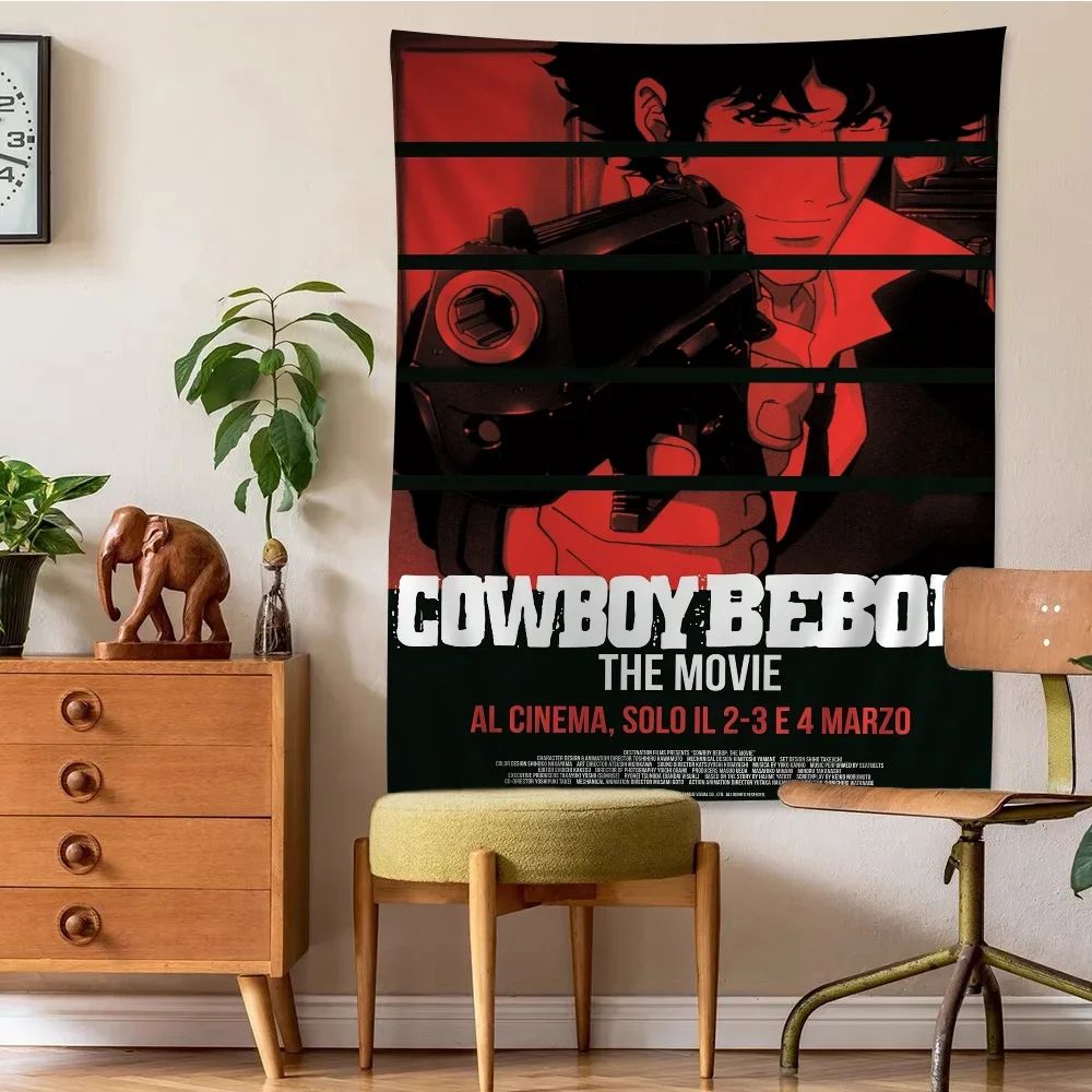 C-Cowboy Bebop Cartoon Tapestry Wall Hanging Decoration Household Home Decor