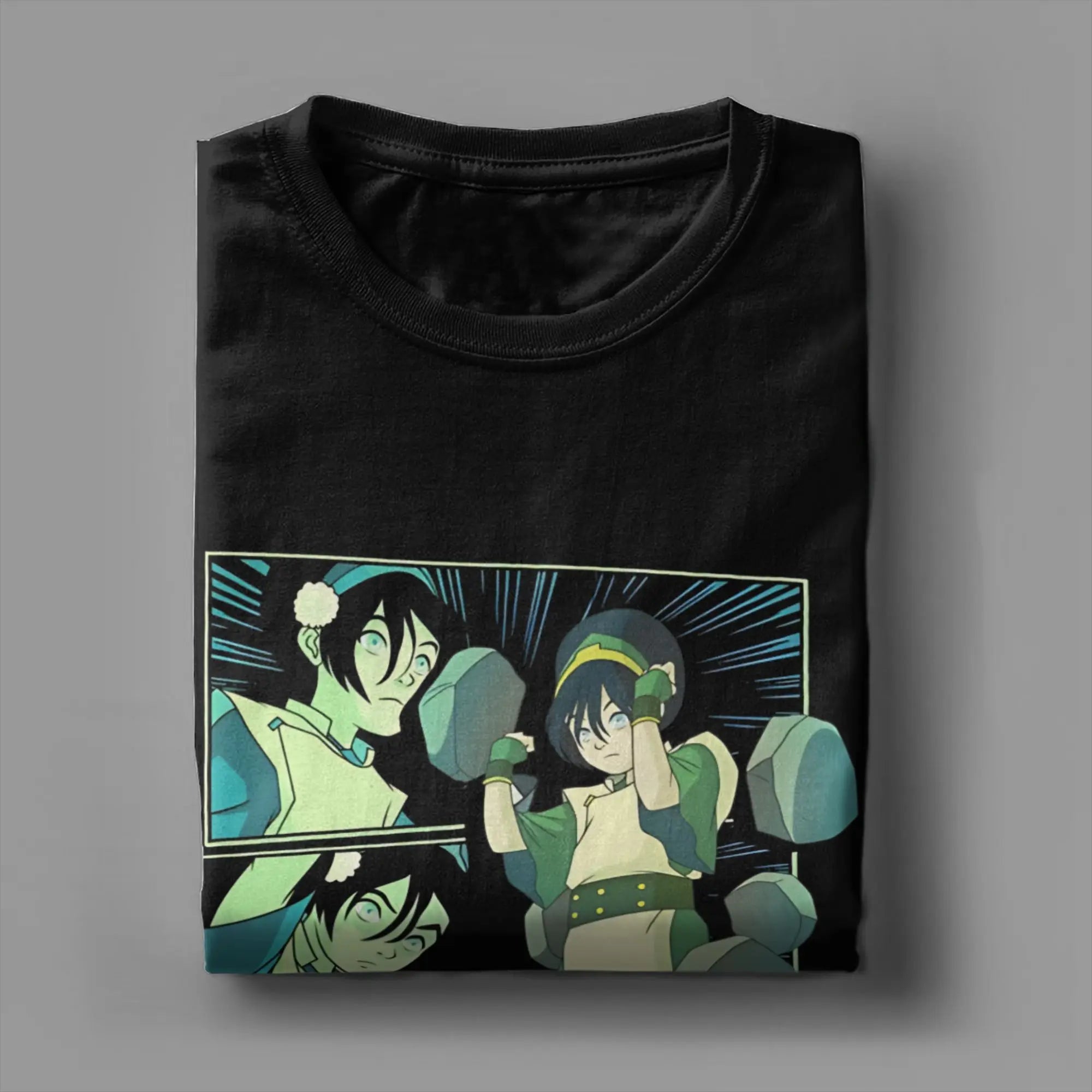 Vintage T Shirt Avatar- The Last Airbender Toph Beifong Earthbending Master Trending T-Shirts  for Man Short Sleeve Clothes