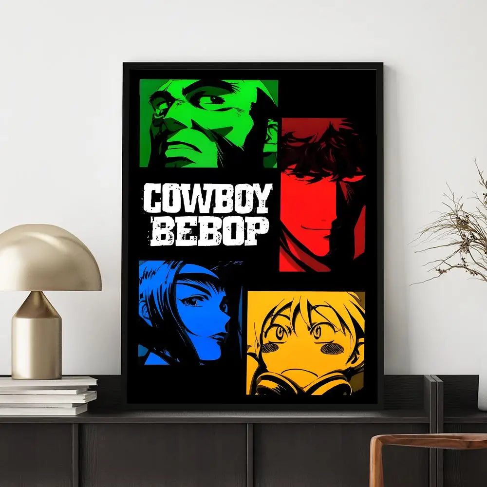 Anime C-Cowboy BebopS Poster HD Versatile Waterproof Wall Decor Self Adhesive Perfect for Any Room & Ideal Gift