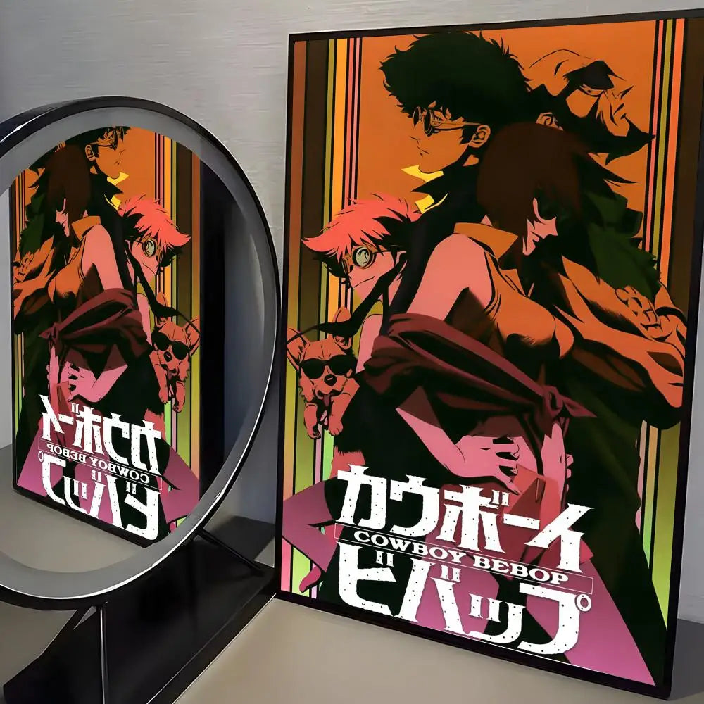 Jazz Classic Cowboy Bebop Poster HD art sticky wall waterproof home living room bedroom bar aesthetic decoration