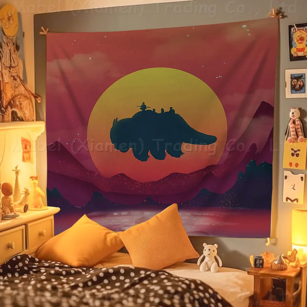 Avatar The Last Airbender Retro Flags Multiple Choice Living Studio Booth Interior Decoration Banner