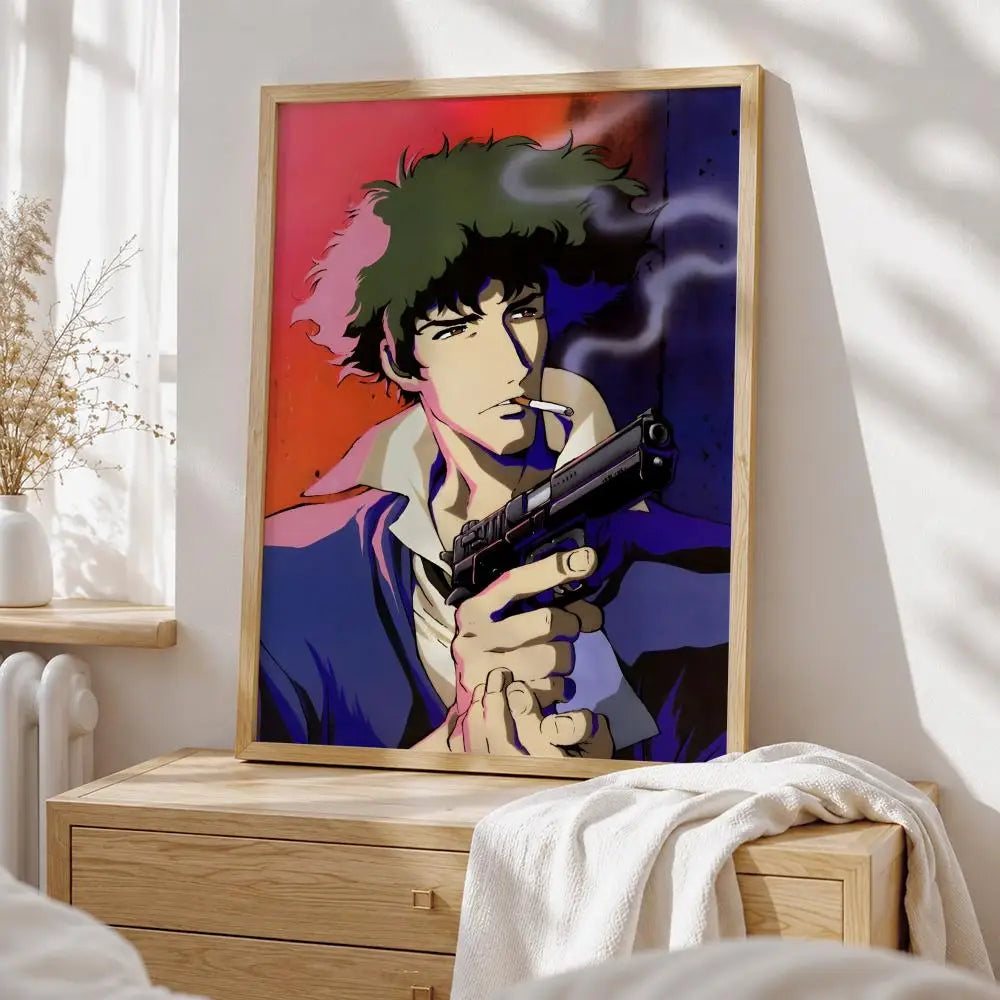 Anime Cowboy Bebop Poster HD art sticky wall waterproof home living room bedroom bar aesthetic decoration