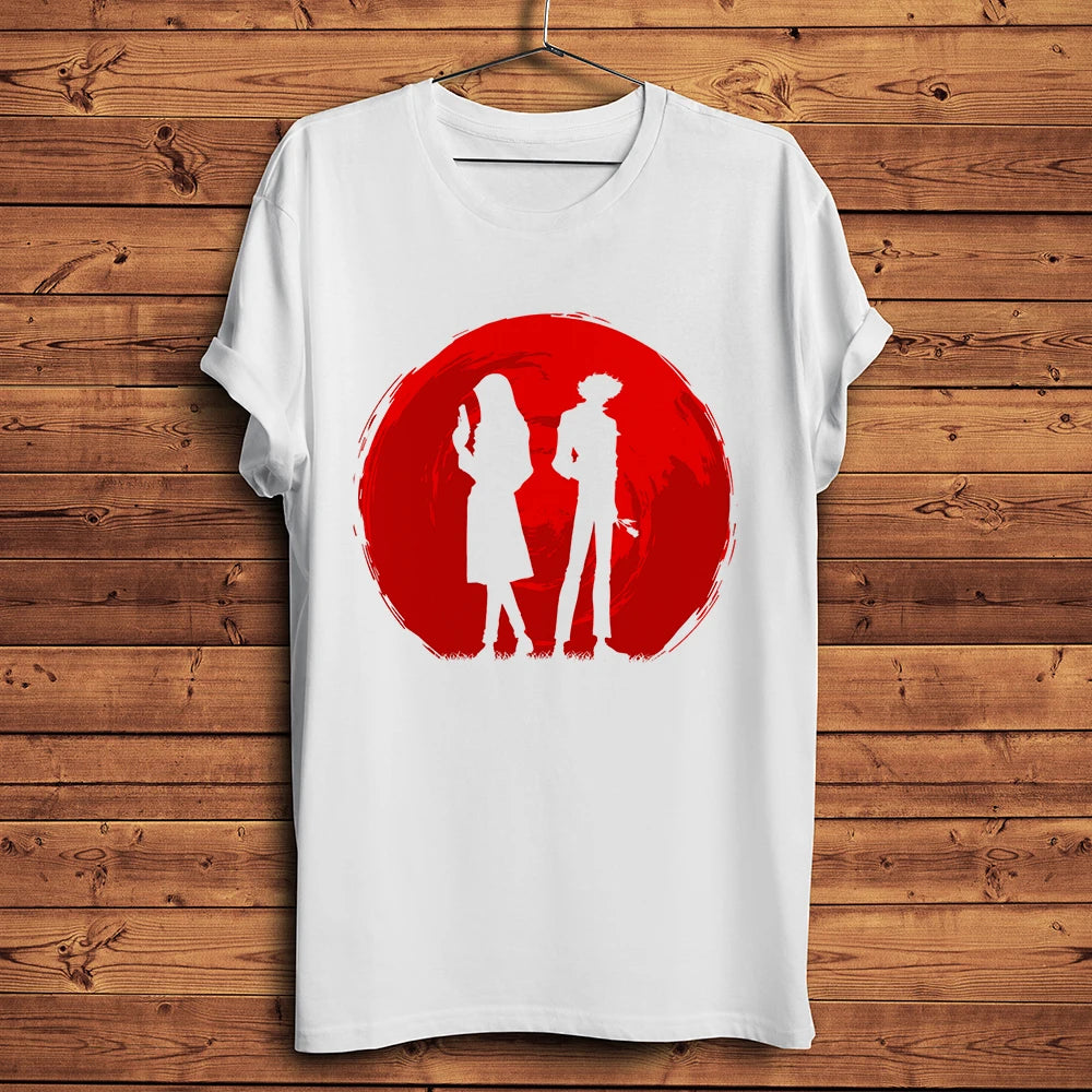 Cowboy Hunter Bebop Spike Spiegel Funny Tshirt Men White Casual T Shirt Unisex Homme Streetwear Tee breathable Print
