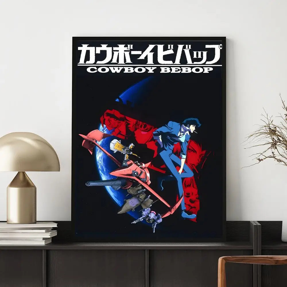 Anime C-Cowboy BebopS Poster HD Versatile Waterproof Wall Decor Self Adhesive Perfect for Any Room & Ideal Gift