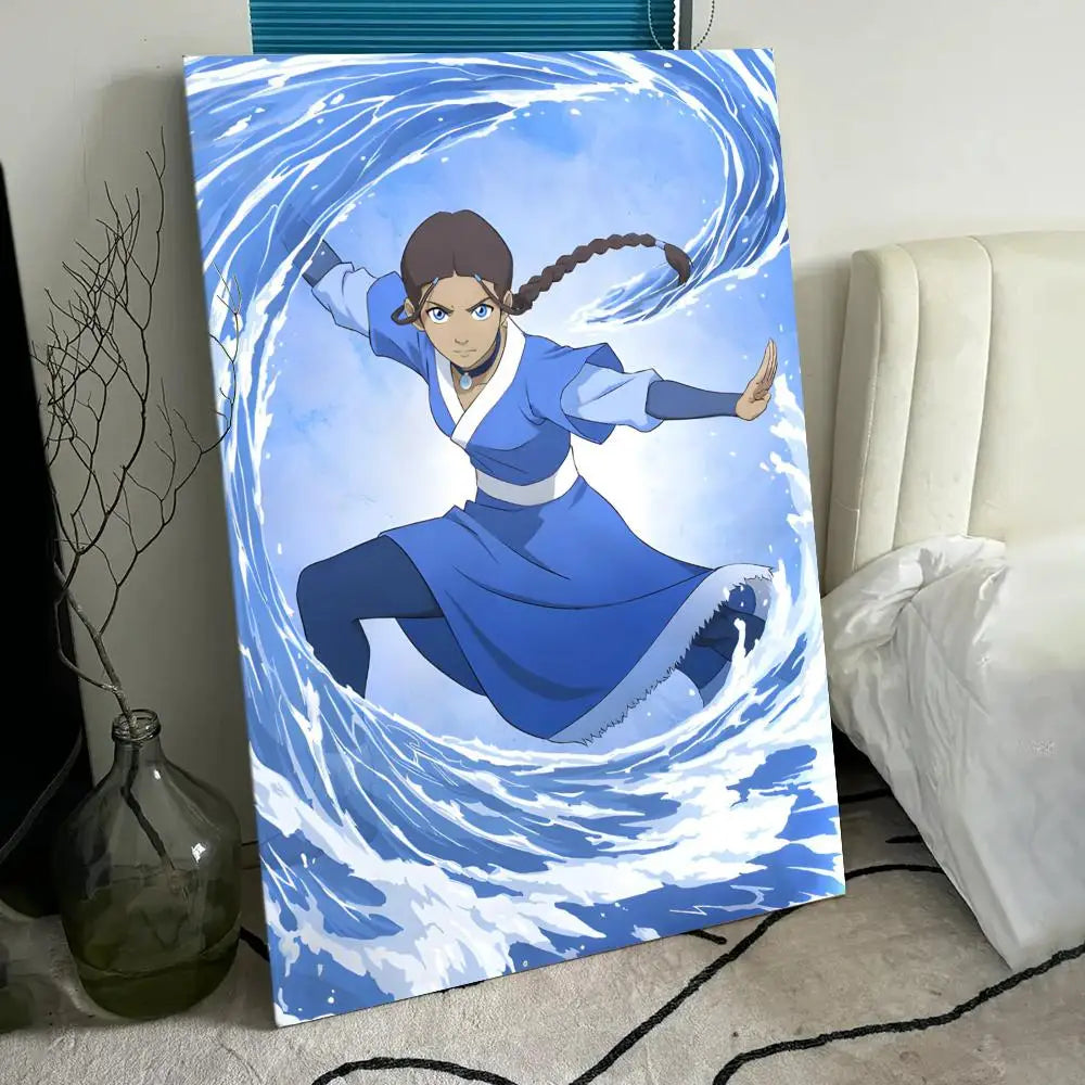 A-A-Avatar The Last Airbender Poster HD Anime Hot Theme Singer/OST/Movie-Waterproof Self-Stick Home Decor