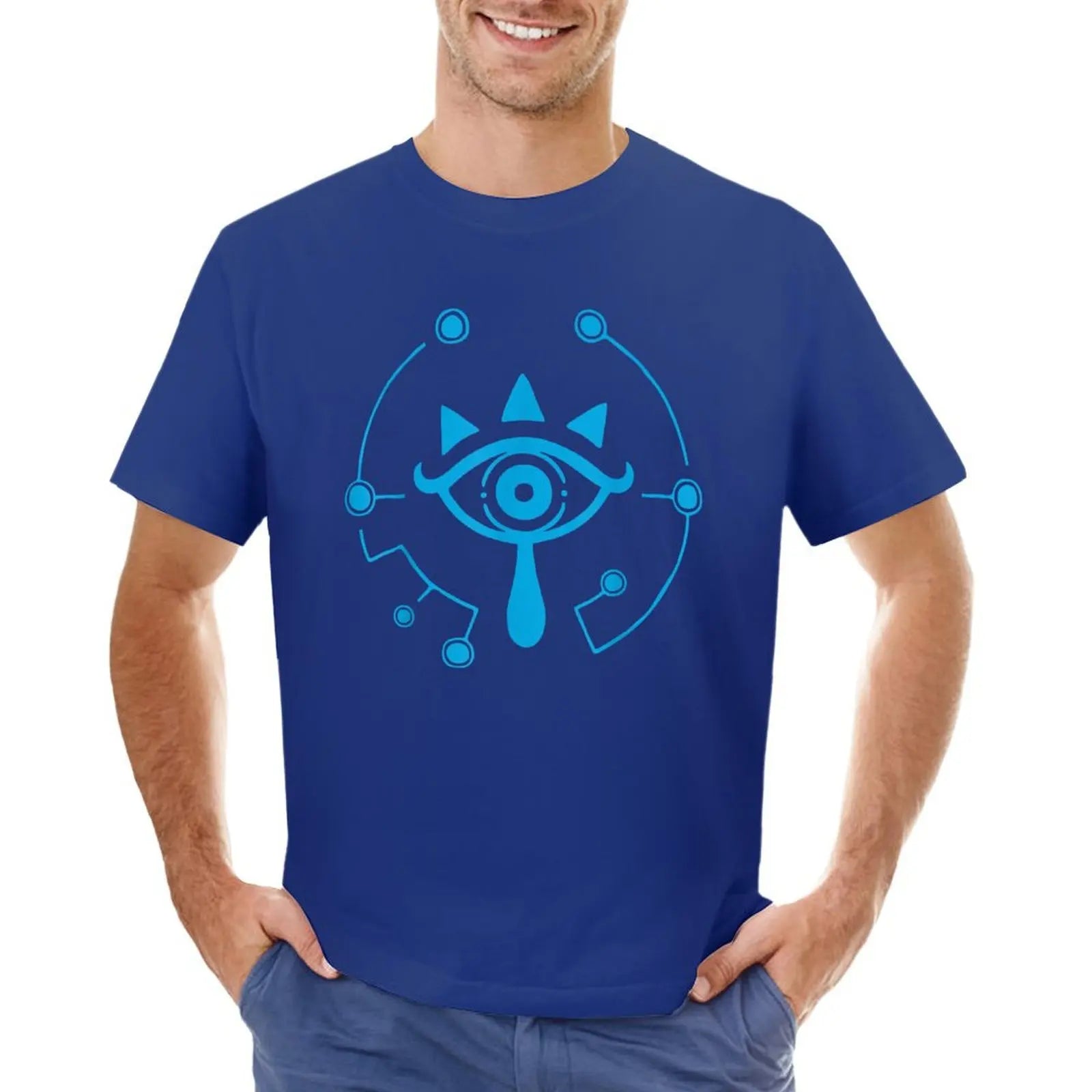 Zelda breath of the wild sheikah eye logo T-Shirt designer shirts for a boy black t-shirts for men