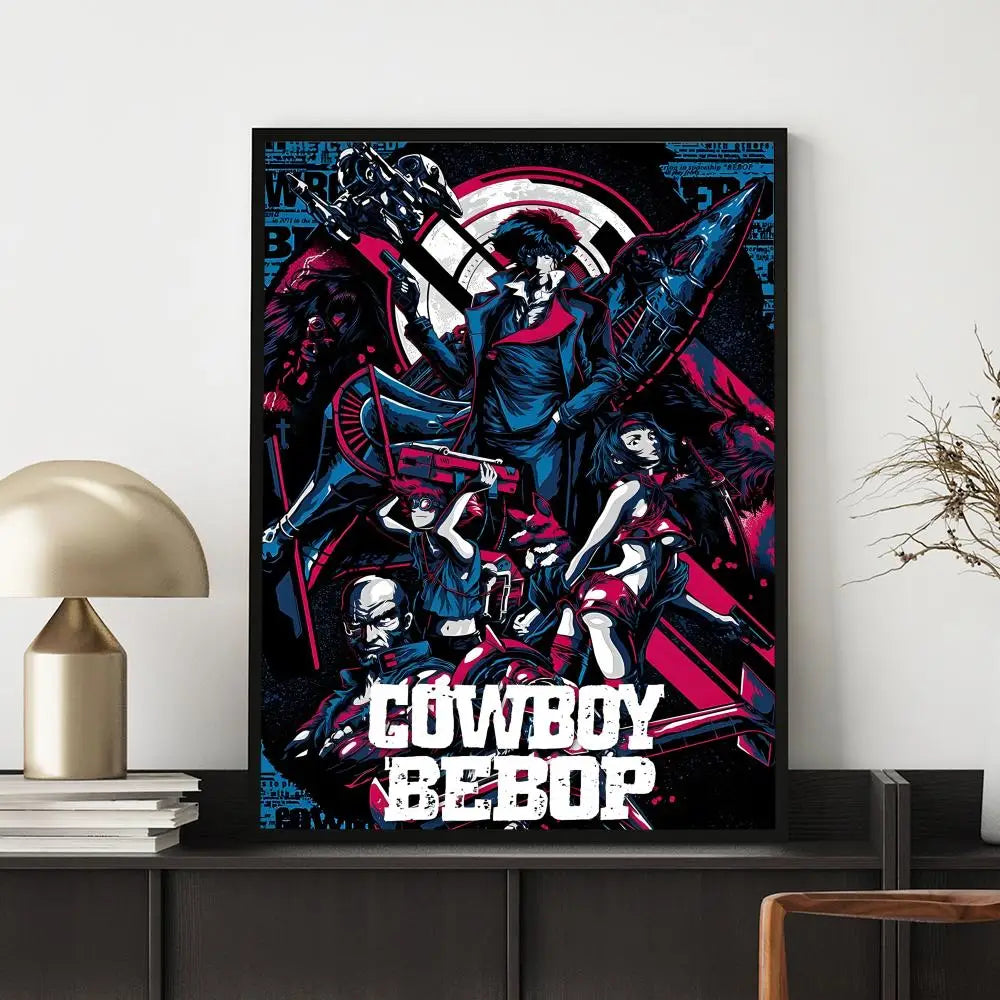 Anime C-Cowboy BebopS Poster HD Versatile Waterproof Wall Decor Self Adhesive Perfect for Any Room & Ideal Gift