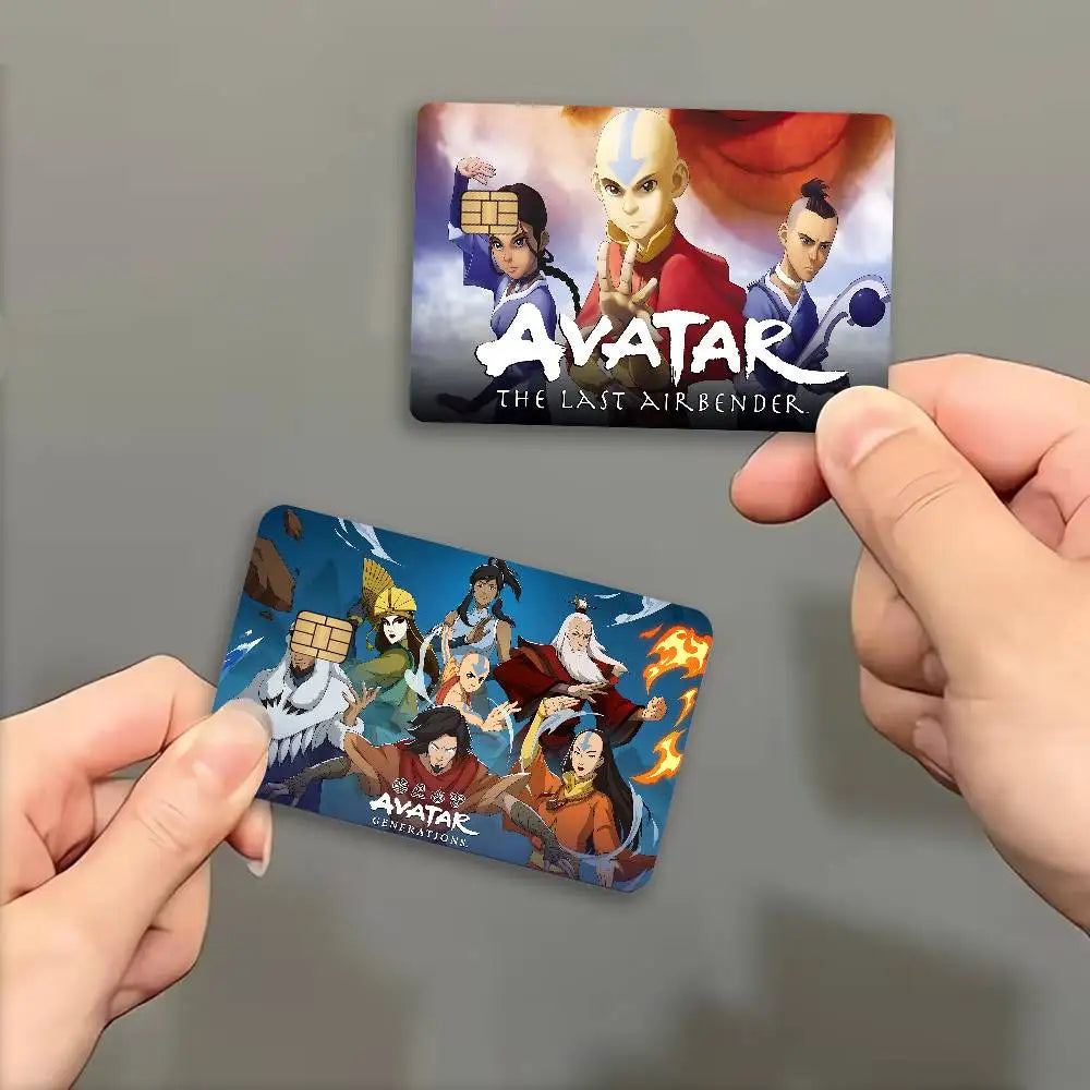 Avatar The Last Airbender Anmie Sticker Film Skin Cover for Credit Card Debit Bank Card Front
