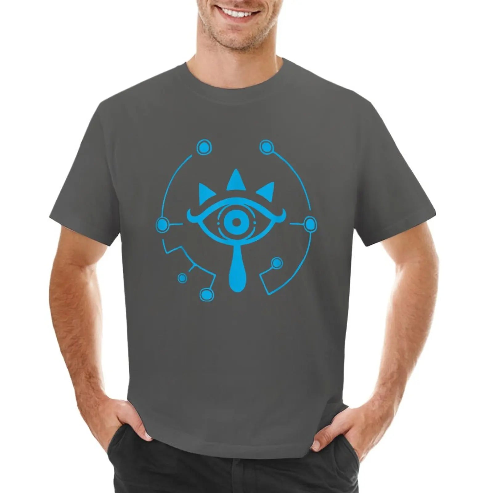 Zelda breath of the wild sheikah eye logo T-Shirt designer shirts for a boy black t-shirts for men