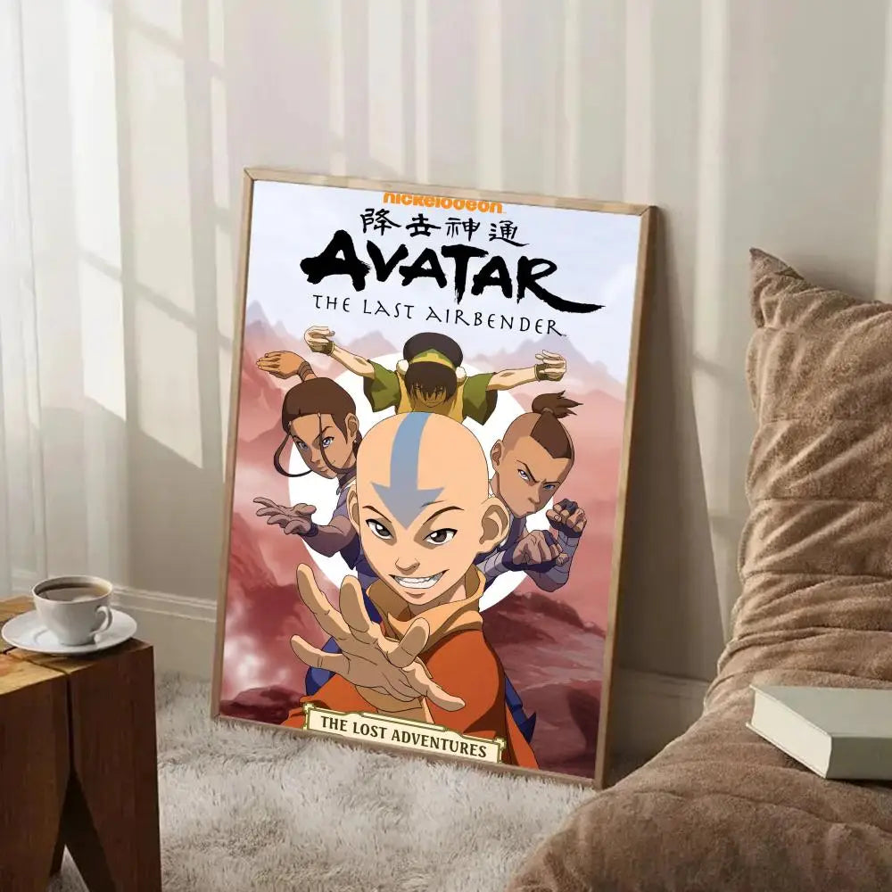 Avatar The Last Airbender Poster Painting Wall Art Mural for Living Room Home Decor and Gifts