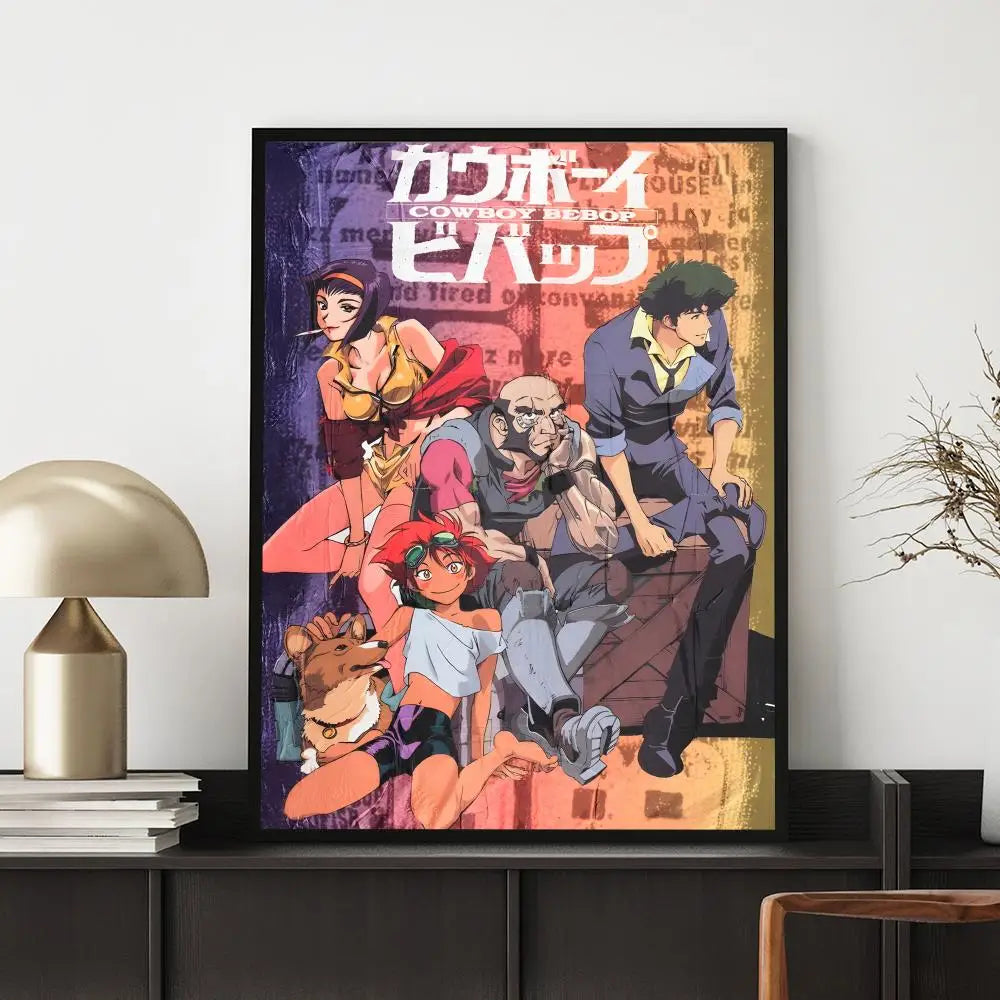 Anime C-Cowboy BebopS Poster HD Versatile Waterproof Wall Decor Self Adhesive Perfect for Any Room & Ideal Gift