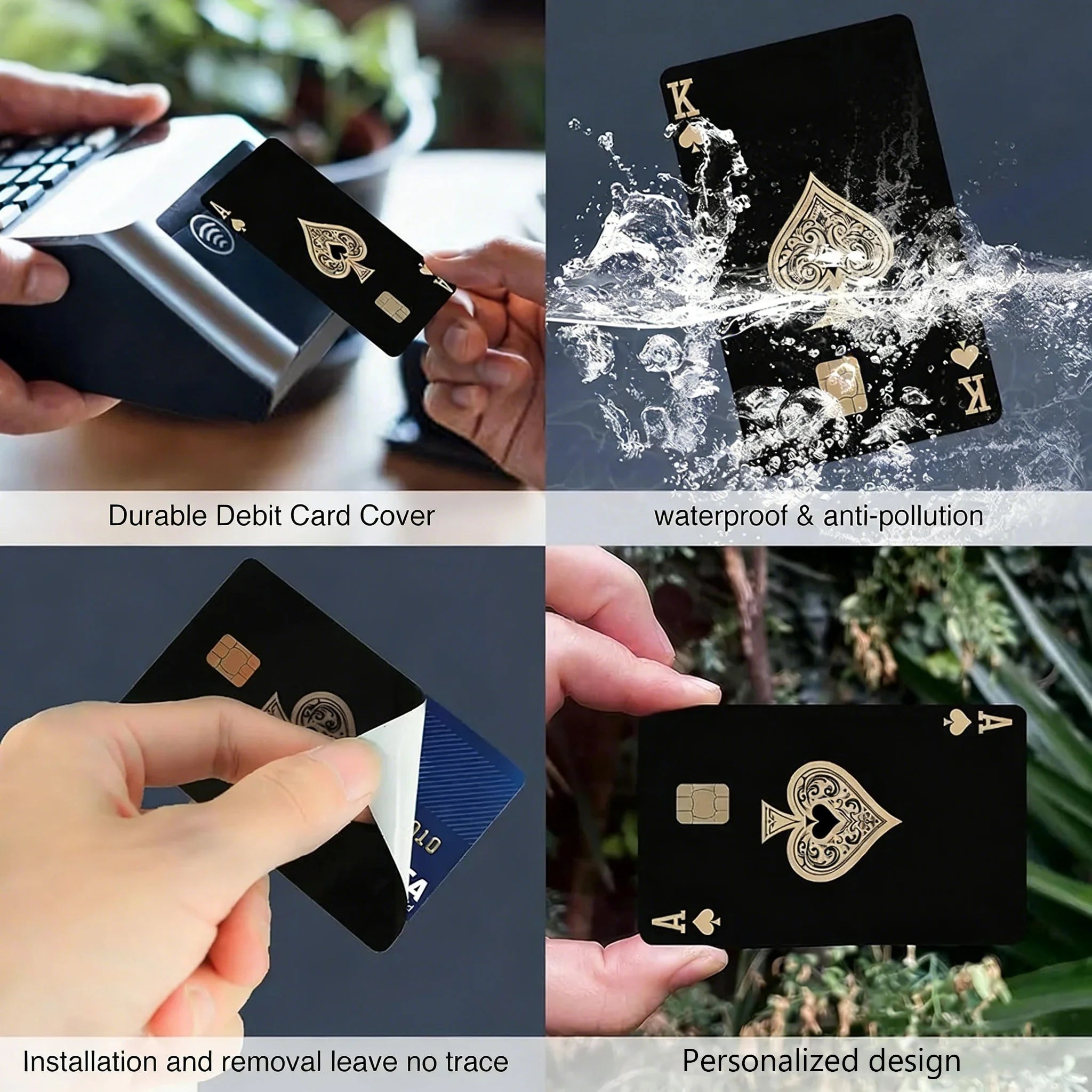 Avatar The Last A-Airbender HD Waterproof Card Skins Protective Stickers for Credit Bank Game Cards
