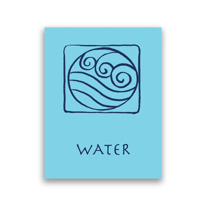 Avatar The Last Airbender Poster Avatar Wall Art Canvas Painting Minimalist Art Poster Wall Picture Living Room Bedroom Decor