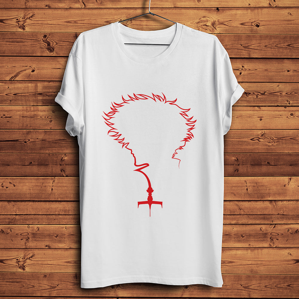 Cowboy Hunter Bebop Spike Spiegel Funny Tshirt Men White Casual T Shirt Unisex Homme Streetwear Tee breathable Print