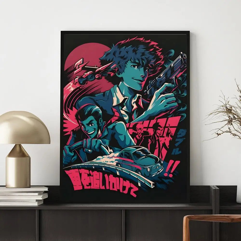 Anime C-Cowboy BebopS Poster HD Versatile Waterproof Wall Decor Self Adhesive Perfect for Any Room & Ideal Gift