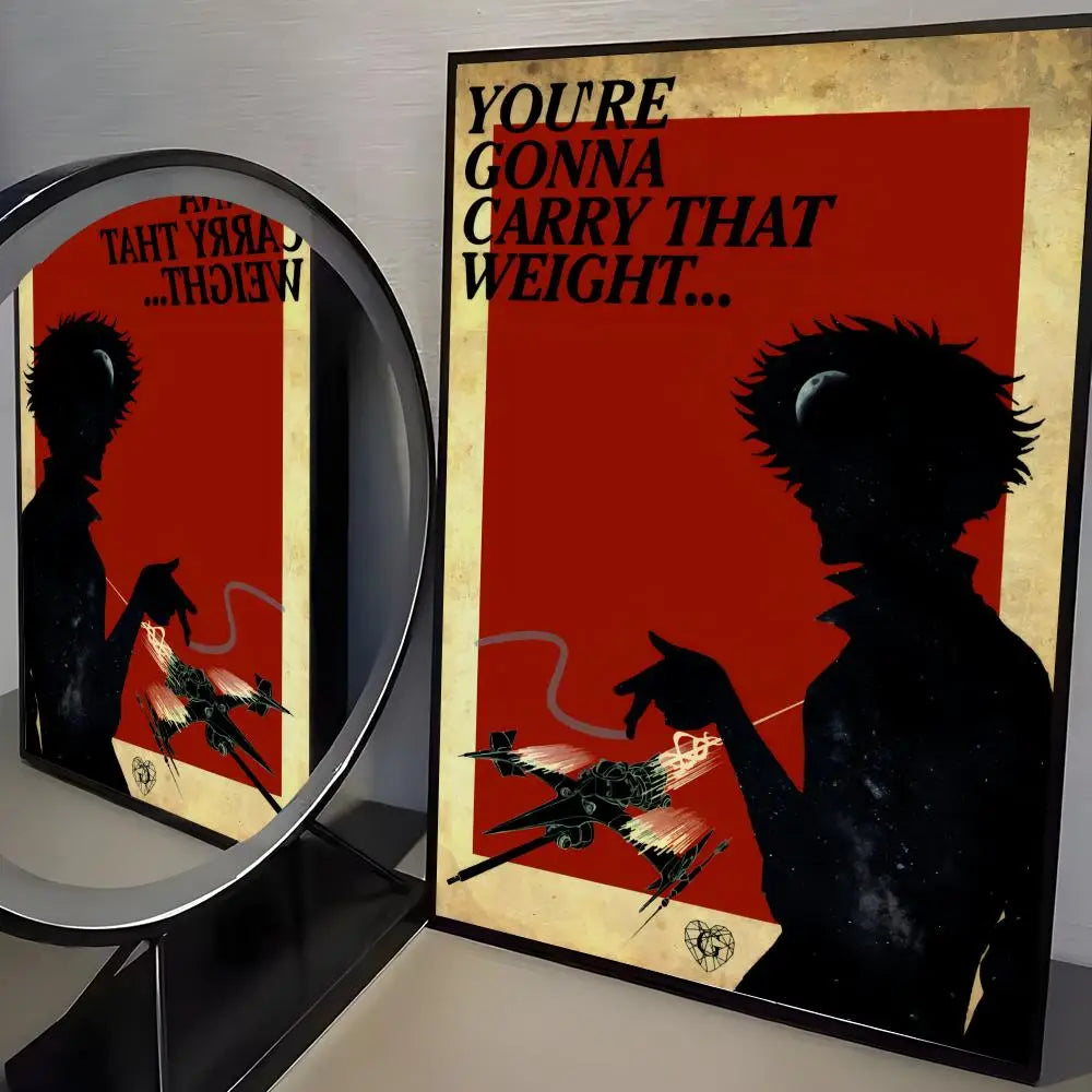 Jazz Classic Cowboy Bebop Poster HD art sticky wall waterproof home living room bedroom bar aesthetic decoration