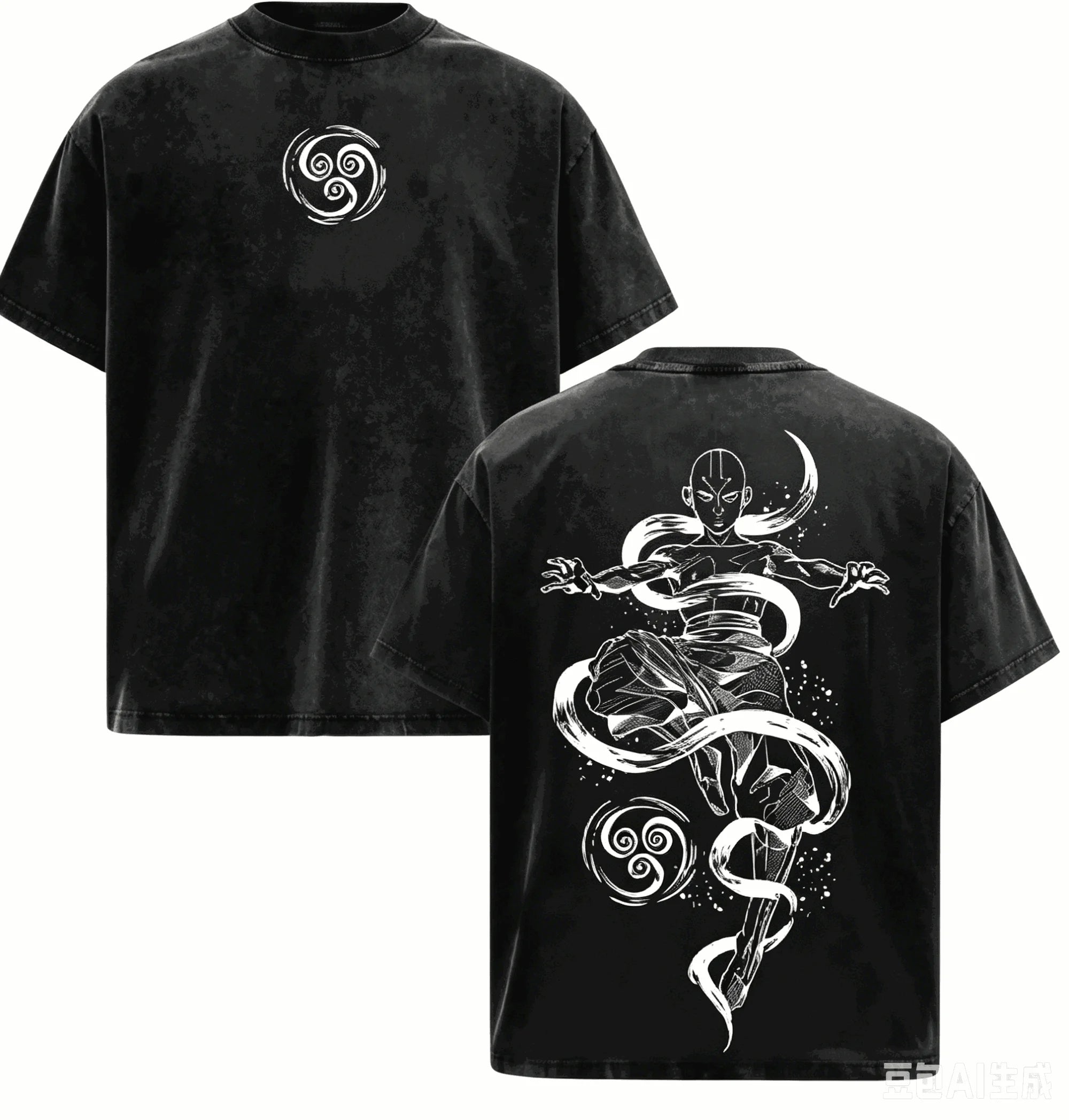 Avatar The Last Airbender Washed T-shirt 2026 New Model personality Clothes shirt Year round clothing Retro Fashion Vintage soft