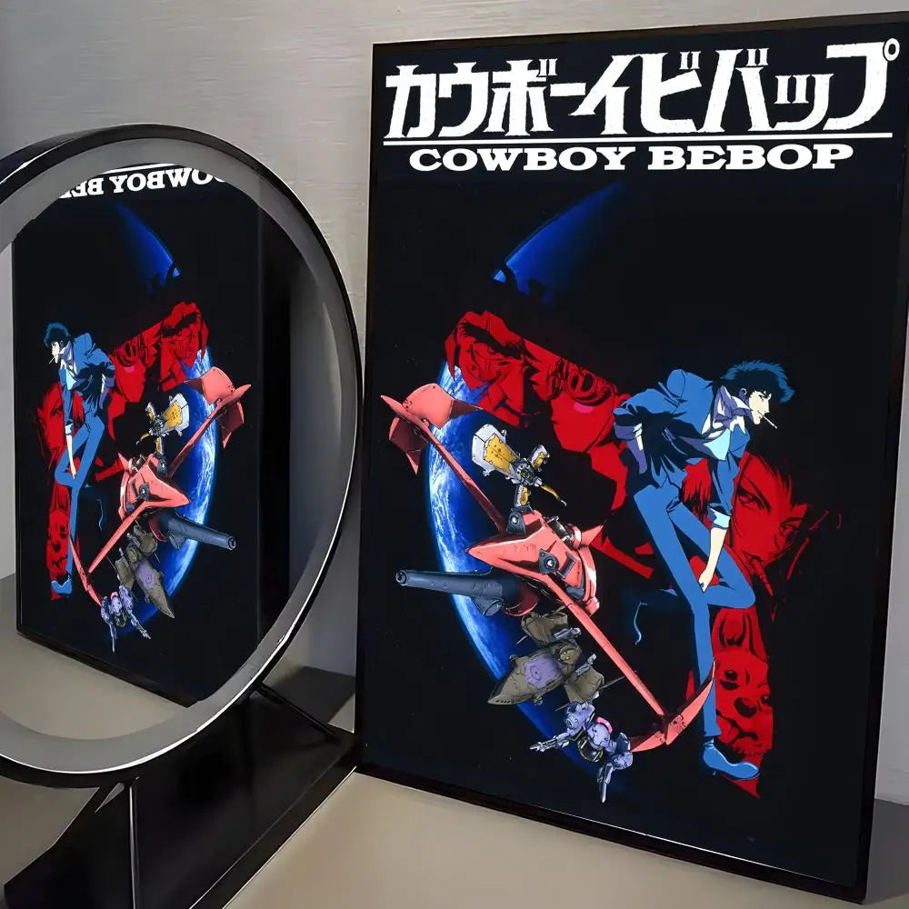 Jazz Classic Cowboy Bebop Poster HD art sticky wall waterproof home living room bedroom bar aesthetic decoration