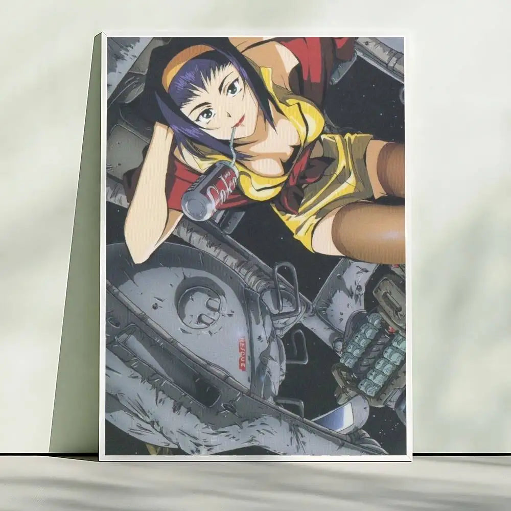 Hot Japan Anime Cowboy Bebop Poster HD Quality Wall Art Retro Posters For Home Room Wall Decor Kawaii Room Decor