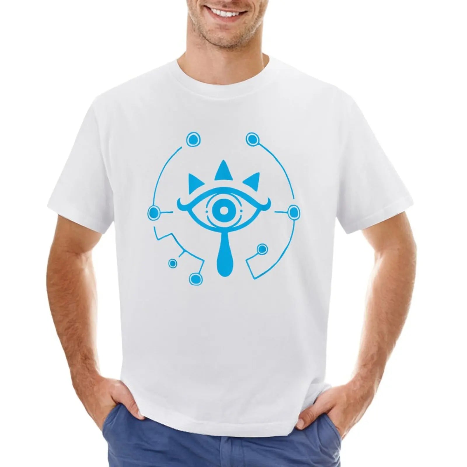 Zelda breath of the wild sheikah eye logo T-Shirt designer shirts for a boy black t-shirts for men