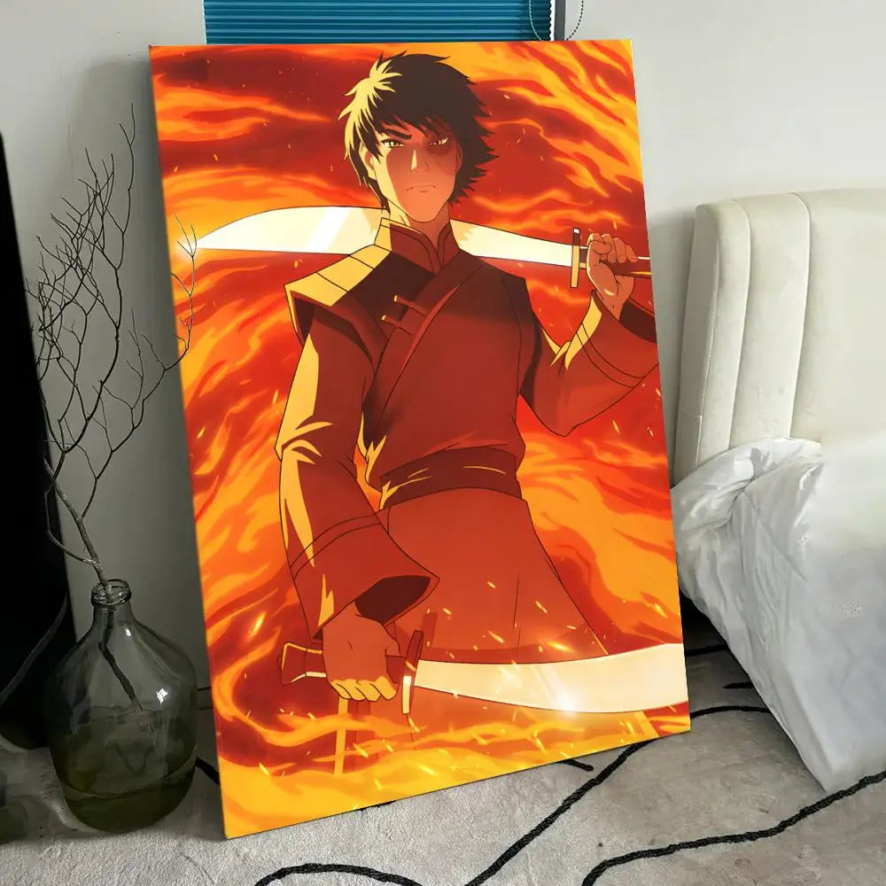 A-A-Avatar The Last Airbender Poster HD Anime Hot Theme Singer/OST/Movie-Waterproof Self-Stick Home Decor