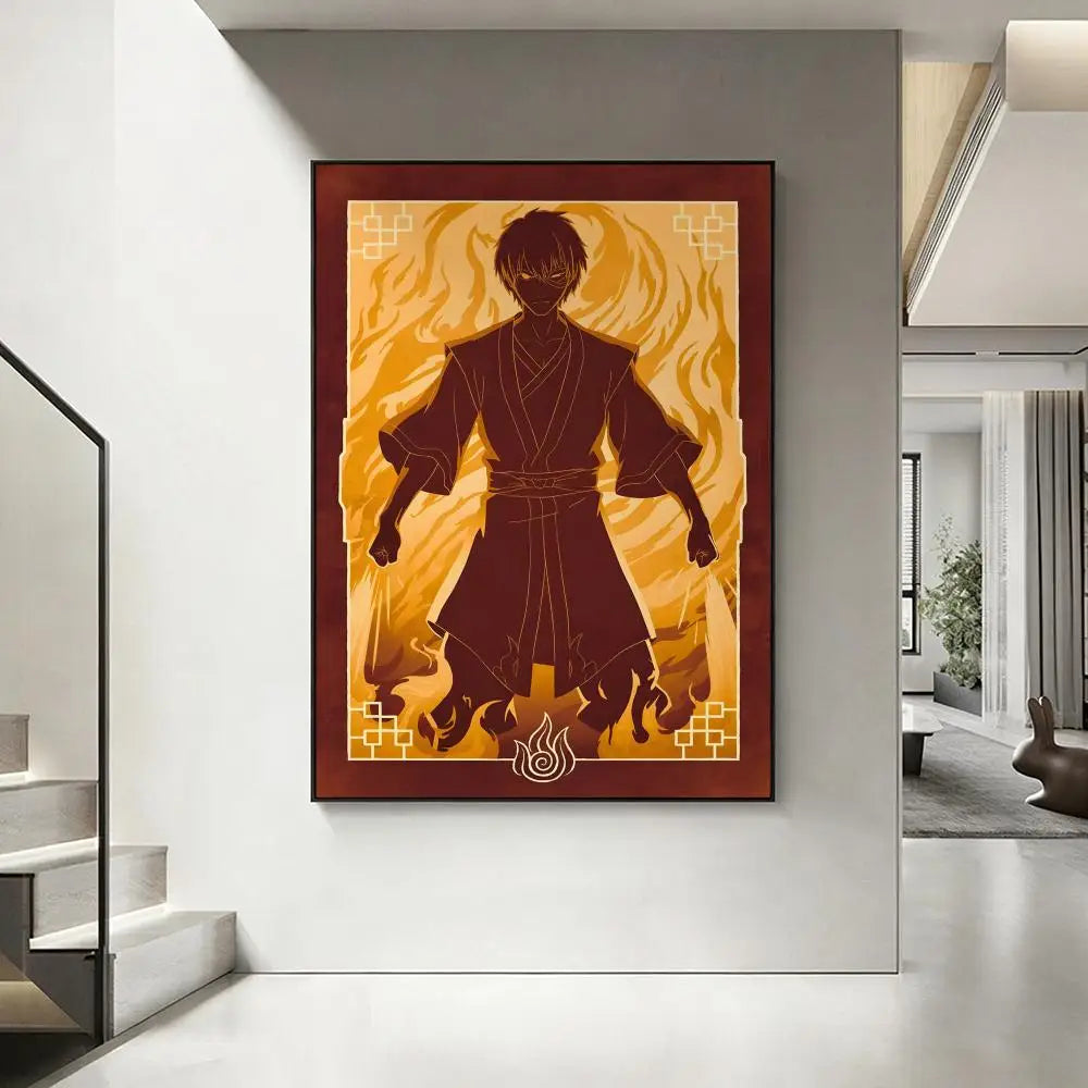 Cartoon A-Avatar Last A-Airbender Poster HD art, waterproof, sticky wall, home decoration (living room, bedroom, bar), aesthetic