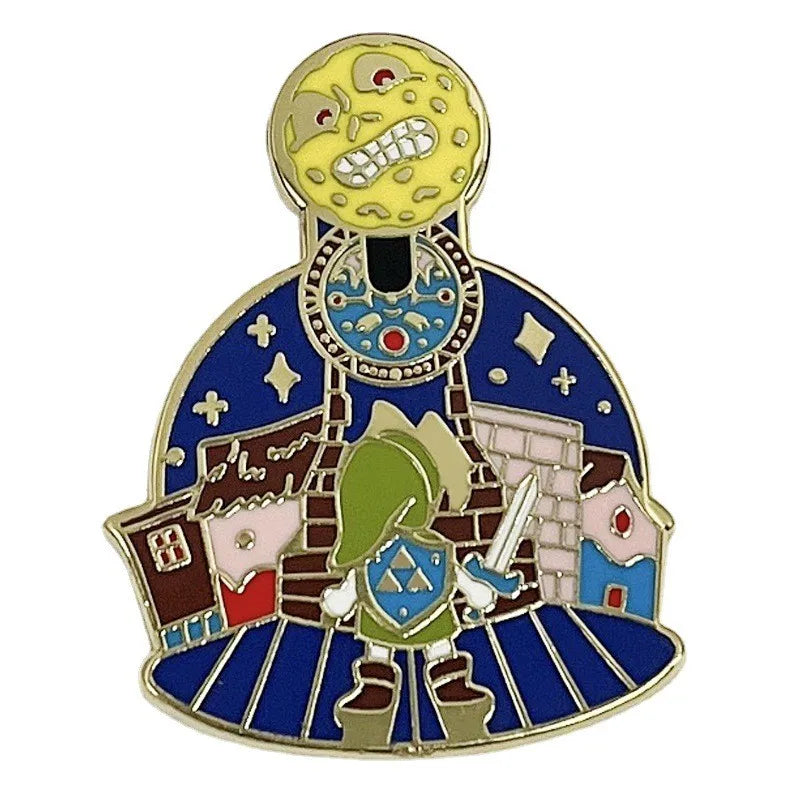 Zelda Tears of The Kingdom Enamel Pins Anime Cartoon Link Metal Brooch Badge Backpack Lapel Collar Pins Jewelry Accessory Gifts