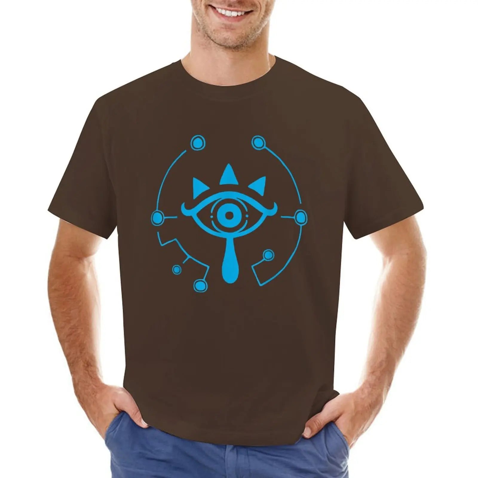 Zelda breath of the wild sheikah eye logo T-Shirt designer shirts for a boy black t-shirts for men