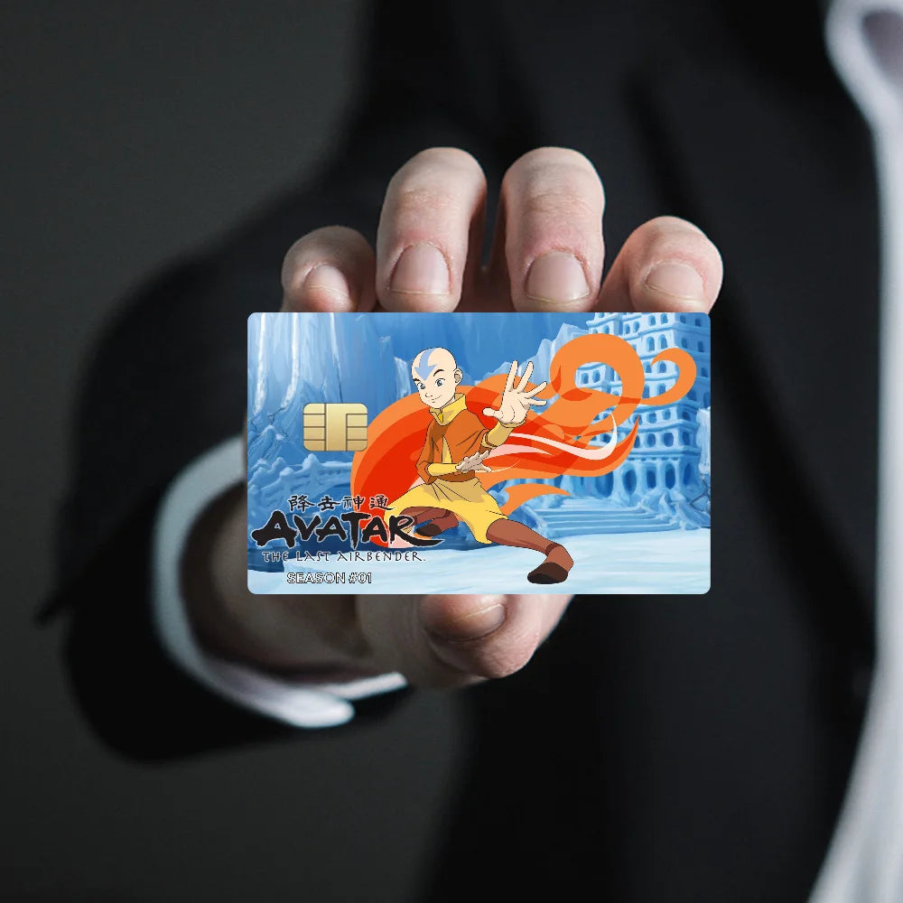 A-Avatar The L-Last A-AirbenderGame Film Cover Sticker Case For Small Chip Credit Debit Card Front Side