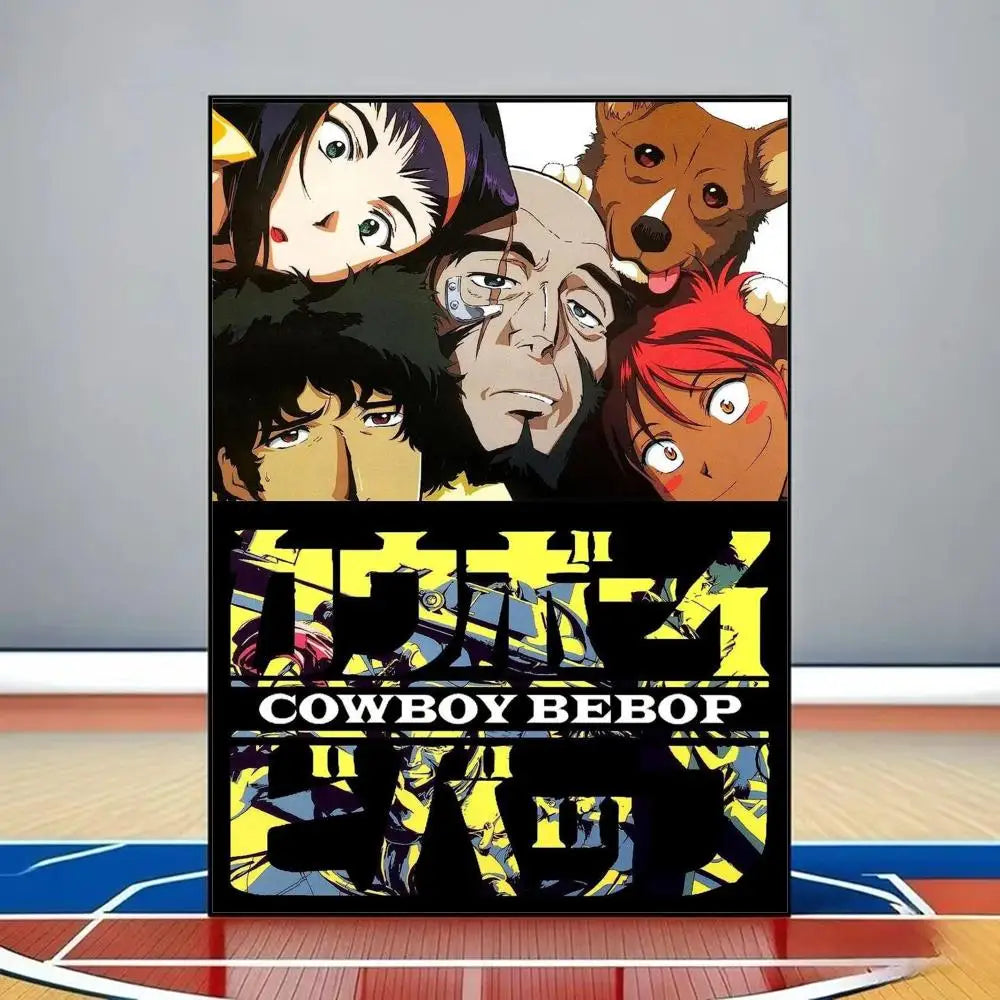 C-Cowboy B-Bebop Anime Poster HD PVC Self Adhesive Wall Art - Waterproof Reusable For Home Office Cafe