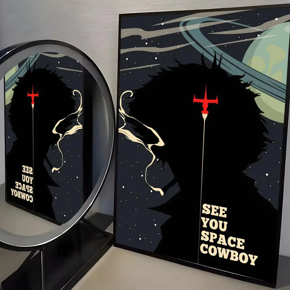 Jazz Classic Cowboy Bebop Poster HD art sticky wall waterproof home living room bedroom bar aesthetic decoration