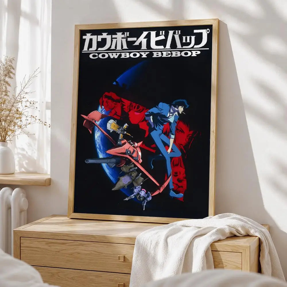Anime Cowboy Bebop Poster HD art sticky wall waterproof home living room bedroom bar aesthetic decoration