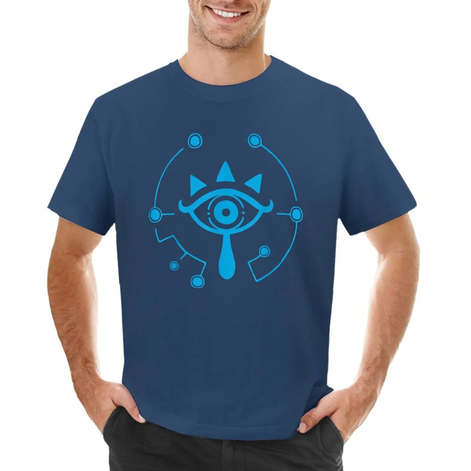 Zelda breath of the wild sheikah eye logo T-Shirt designer shirts for a boy black t-shirts for men