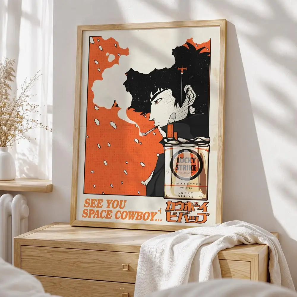 Anime Cowboy Bebop Poster HD art sticky wall waterproof home living room bedroom bar aesthetic decoration