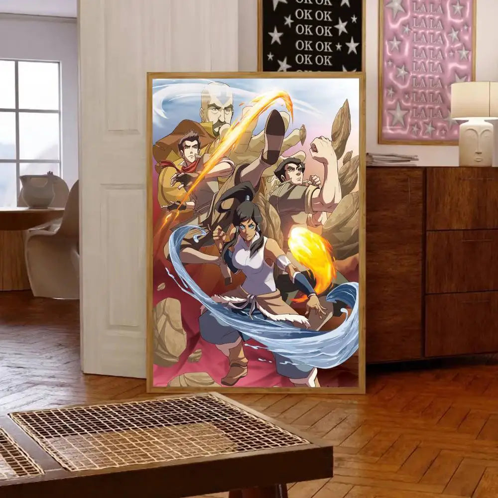 1pc Avatar The Last Airbender Poster Print For Bedroom Living Room Home Decor Painting Wall Art HD Picture Mural
