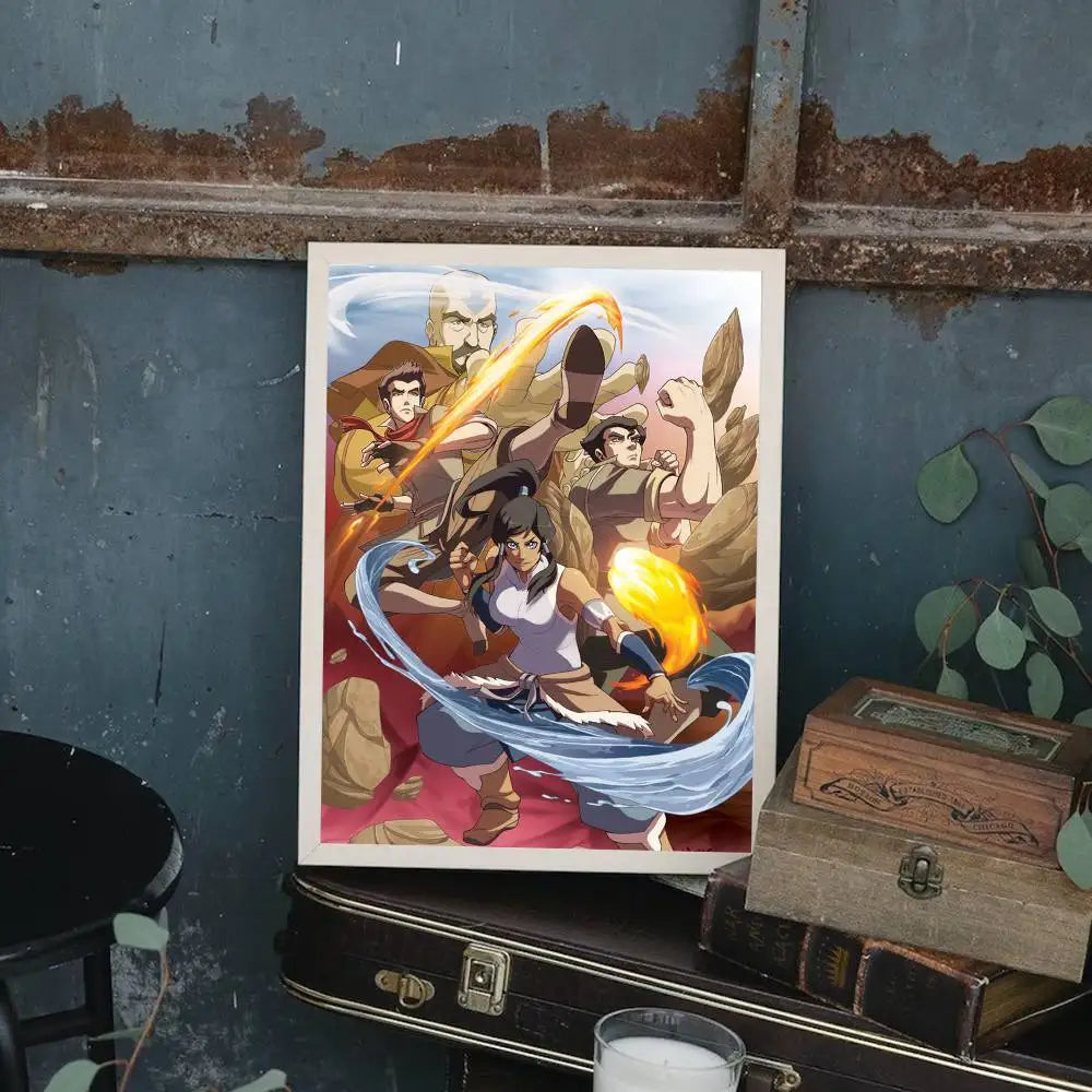 1pc Avatar The Last Airbender Poster Print For Bedroom Living Room Home Decor Painting Wall Art HD Picture Mural