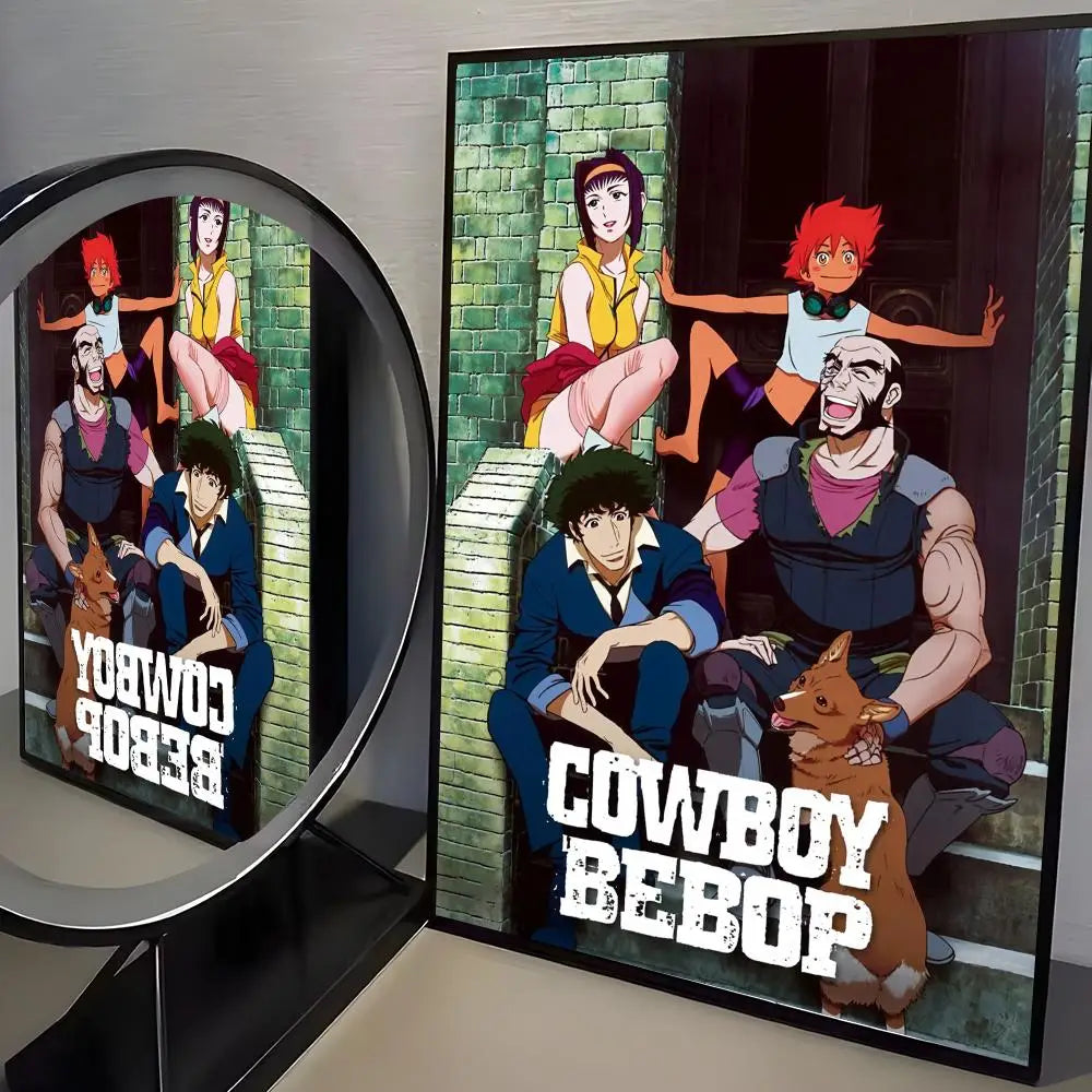 Jazz Classic Cowboy Bebop Poster HD art sticky wall waterproof home living room bedroom bar aesthetic decoration