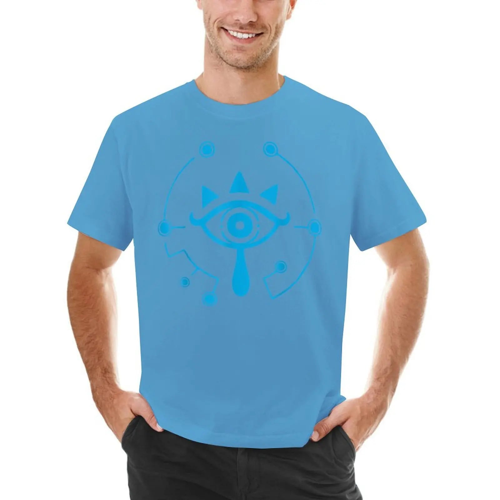 Zelda breath of the wild sheikah eye logo T-Shirt designer shirts for a boy black t-shirts for men