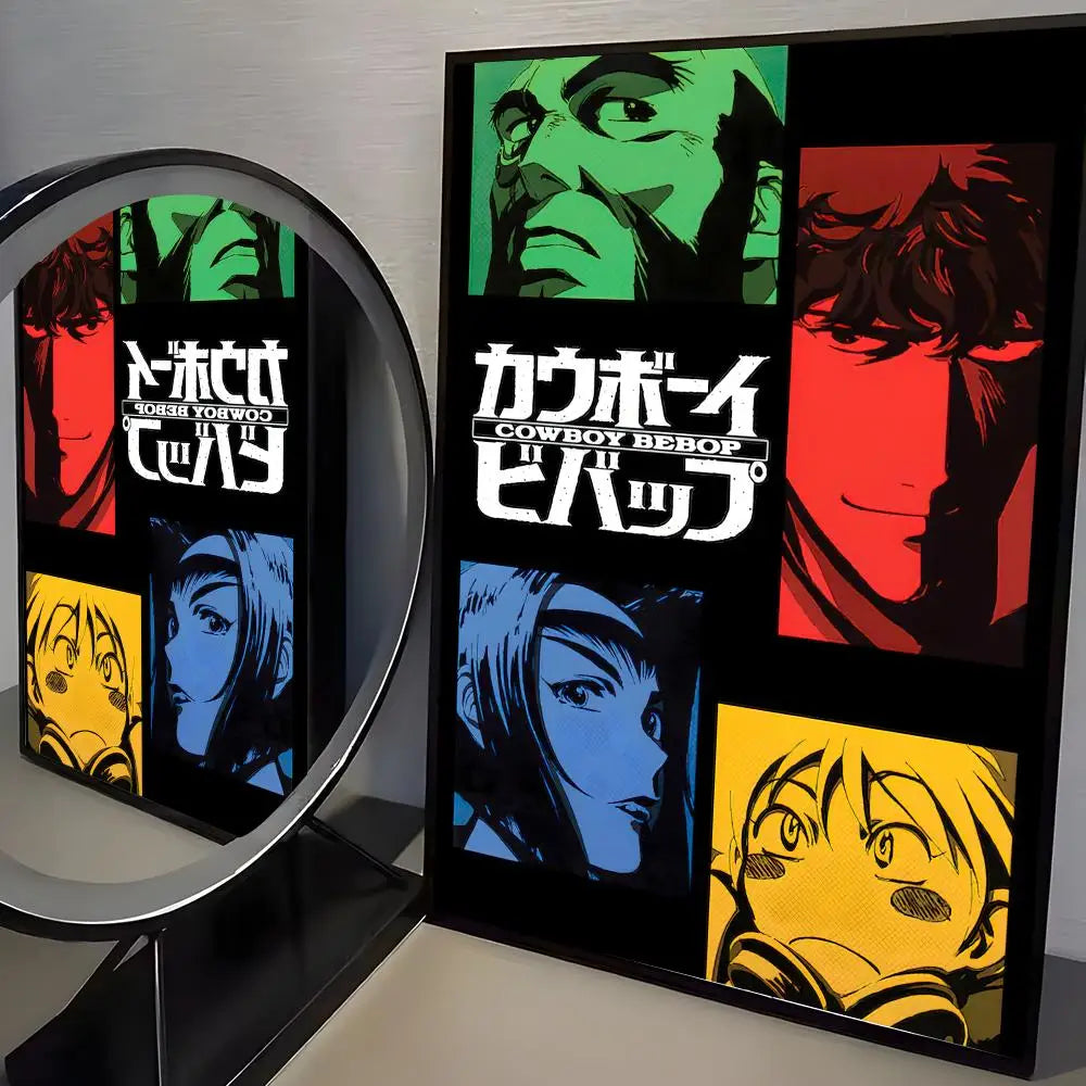 Jazz Classic Cowboy Bebop Poster HD art sticky wall waterproof home living room bedroom bar aesthetic decoration