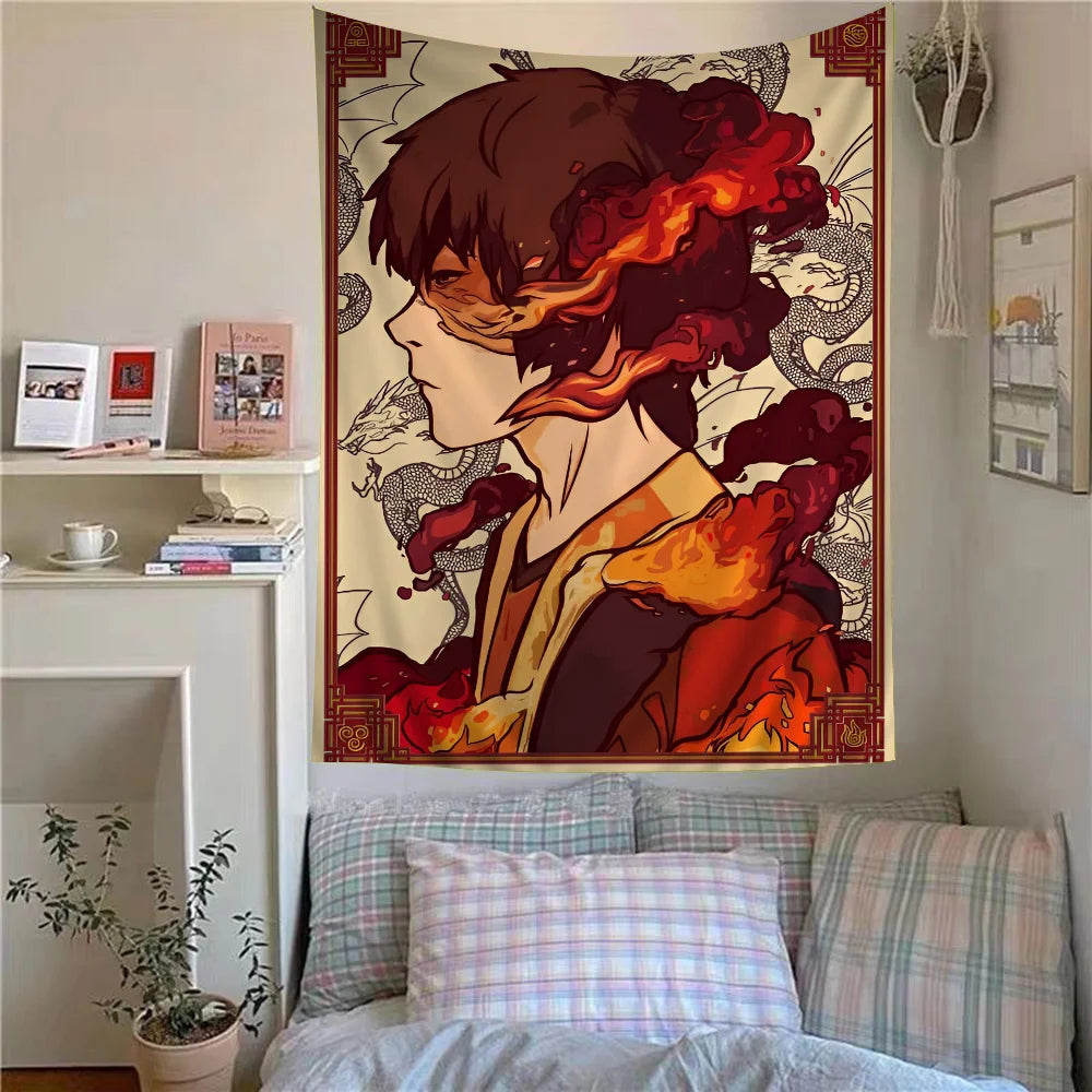 Avatar the Last Airbender DIY Wall Tapestry Hippie Flower Wall Carpets Dorm Decor Wall Art Decor