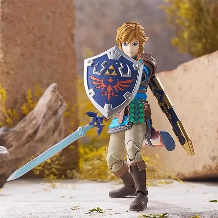 2025 new In Stock Figma626 Link The Legend Of Zelda: Tears Of The Kingdom Wild Breath Mobile Handheld Model Anime Toy